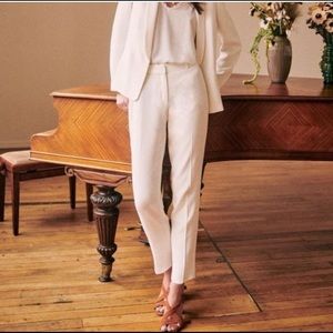 NWT Sézane Gustavo trouser in White